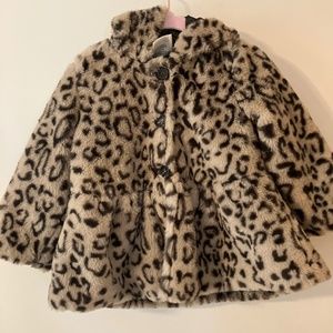 First Impression faux leopard fur coat-24 month